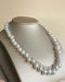 Approx. 8.0 - 10.0 mm, Freshwater Pearl, "Grape Pearl" Station Pearl Necklace