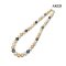 9.0 - 11.8 mm, South Sea Pearl and Tahitian Pearl, Multicolor Graduated Pearl Necklace