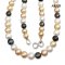 9.0 - 11.8 mm, South Sea Pearl and Tahitian Pearl, Multicolor Graduated Pearl Necklace