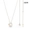 Approx. 3.5 - 5.5 mm, AK Pearl, Wreath Cluster Pearls Pendant with Cable Chain Necklace