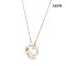 Approx. 3.5 - 5.5 mm, AK Pearl, Wreath Cluster Pearls Pendant with Cable Chain Necklace