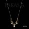 Approx. 6.0 - 8.0 mm, Hanamomo, Akoya Pearl, Festoon Triple Pearl Necklace