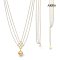 Approx. 12.0 mm, Gold South Sea Pearl, Festoon Dangle Pearl Necklace