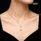 Approx. 8.0 mm, Hanamomo, Akoya Pearl, Four-Leaf Clover Dangle Pearl Pendant with Cable Chain Necklace