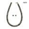 N: 8.6 - 11.52 mm, E: 8.6-8.7mm, Hanashinju, Tahitian Pearl, Graduated Pearl Necklace and Pair Pearl