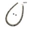 N: 8.6 - 11.52 mm, E: 8.6-8.7mm, Hanashinju, Tahitian Pearl, Graduated Pearl Necklace and Pair Pearl