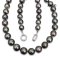 9.0 - 11.2 mm, Hanashinju, Tahitian Pearl, Graduated Pearl Necklace