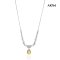 Approx. 12.0 mm, Gold South Sea Pearl, Solitaire Pearl Bow Embellishment with Chain Necklace