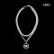 Approx. 6.0 - 6.5 mm, Freshwater Pearl, BK Double Layers Pearl & Chain Necklace