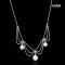 Approx. 5.0 - 6.0 mm, Hanamomo, Akoya Pearl, Festoon Trio Pearls Necklace