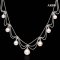 Approx. 5.0 - 8.0 mm, Hanamomo, Akoya Pearl, Festoon Seven Pearls Necklace