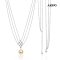 Approx. 13.0 mm, Gold South Sea Pearl, Festoon Triple Line Dangle Pearl Necklace