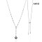 Approx. 16.5 mm, Tahitian Pearl, Bead Chain Donut Dangle Solitaire Pearl Necklace