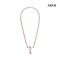 Approx. N: 6.0 mm up, Embellishment: 4.0-8.0 mm, Edison and Pearl Candy, Freshwater Pearl, Uniform Pearl Necklace with Cross Pearl Embellishment Hinge Clasp