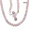 Approx. N: 6.0 mm up, Embellishment: 4.0-8.0 mm, Edison and Pearl Candy, Freshwater Pearl, Uniform Pearl Necklace with Cross Pearl Embellishment Hinge Clasp