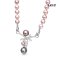 Approx. N: 6.0 mm up, Embellishment: 4.0-8.0 mm, Edison and Pearl Candy, Freshwater Pearl, Uniform Pearl Necklace with Cross Pearl Embellishment Hinge Clasp