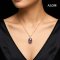 Approx. 14.0 mm, Freshwater Pearl, Solitaire Pearl Hinge Clasp Pendant with Chain Necklace