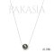 15.7 mm, Tahitian Pearl, Full Drilled Pearl with Hole Lid with Cable Chain Necklace