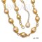 Approx. 9.0-11.0 mm, Gold South Sea Pearl, Station Pearl & Chain Necklace