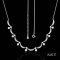 Approx. 4.5 mm up, AK Pearl, Crescent Moon Dangle Pearl, Festoon Necklace