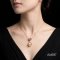 Approx. 10.0 mm and 13.0 mm, Freshwater Pearl and Ripple Pearl, Full Drilled Pearl Double Steps Dangle Diamond and Pearl Pendant with Chain