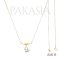 Approx. 10.0 mm, White South Sea Pearl, Bow Dangle Pearl with Chain Necklace