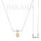 Approx. 10.0 mm, Gold South Sea Pearl, Bow Dangle Pearl with Cable Chain Necklace