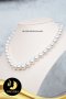 สร้อยคอมุก South sea ล้วน ความยาวประมาณ 17.5" มุก South sea น้ำเค็มคัดเกรด สีขาว - White Silver ทรงกลม ขนาด 9-11 mm เกรด AA+ ร้อยผูกปมด้วยไหมอย่างดีทุกเม็ด ตะขอใบโคลเวอร์ ตัวเรือนเงินแท้ 92.5 ชุบทองคำขาว ประดับเพชร CZ / สก004