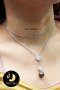 สร้อยคอหัวใจคู่ห้อยมุกตาฮิติ  มุกตาฮิติคัดเกรด สีดำ ทรงกลม ขนาด 11 mm เกรด AA+ ตัวเรือนสร้อย และตะขอก้ามปู ล็อคหัวใจซิลิโคนประดับเพชร CZ ปรับรูดได้ เงินแท้ 92.5 ชุบทองคำขาว / N741 / ส741 / 14.2.64