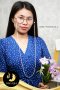 สายแว่นตา/สายคล้องแมส/สร้อยคอมุกล้วน พร้อมห่วงคล้องคั่นมุก มุกน้ำจืดคัดเกรด สีขาว ทรงข้าวสาร ขนาด 3-4 mm เกรด AA ตัวเรือนตะขอเงินแท้ 92.5 ชุบทองคำขาว ห่วงคล้องยางซิลิโคนอย่างดี สีดำ / M087 / ม087 / 21.2.64