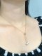 6.65 mm and 6.69 mm, Freshwater Pearl, Duo Pearl Minimal Style Cable Chain Necklace