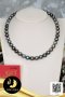 (GIT) สร้อยคอไข่มุกล้วนไล่ระดับ (Graduated Necklace) ไข่มุกตาฮิติน้ำเค็มคัดเกรด สีมัลติคัลเลอร์ (Fancy Color) ทรงกลม ขนาด 8.00 -10.94 mm เกรด AA ความยาวไม่รวมตะขอประมาณ 15.5"