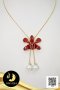 (สินค้าตก QC เปิดขายเฉพาะใน Live เท่านั้น) สร้อยคอ กล้วยไม้ Collection Flora ห้อยไข่มุกทวินคละสี ไข่มุกน้ำจืด คละสี คละทรง คละขนาด คละเกรด ตัวเรือน สร้อยคอลายกระดูกงู Stopper ดอกกล้วยไม้เรซิ่น ขลิบสีทองคำขาว ตัวเรือนสร้อย Alloy ชุบทอง / 11.8.64