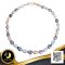 สร้อยคอไข่มุกล้วน South sea และ Tahitian Pearl แบบไล่ระดับ (Graduated Necklace) สีมัลติคัลเลอร์ (ขาว-ทอง-ดำ) / 10.7.65
