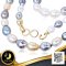 สร้อยคอไข่มุกล้วน South sea และ Tahitian Pearl แบบไล่ระดับ (Graduated Necklace) สีมัลติคัลเลอร์ (ขาว-ทอง-ดำ) / 10.7.65