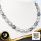 สร้อยคอไข่มุกล้วน South sea และ Tahitian Pearl แบบไล่ระดับ (Graduated Necklace) สีมัลติคัลเลอร์ (ขาว-ทอง-ดำ) / 10.7.65