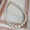 13.0 - 15.9 mm, White South Sea Pearl, Graduated Pearl Necklace