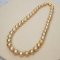 10.0 -13.0 mm, Gold South Sea Pearl, Graduated Pearl Necklace