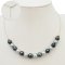 8.05 - 8.90 mm, Tahitian and White South Sea Pearl, Alternating Color Choker