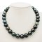 14.04 - 16.34 mm, Tahitian Pearl, Graduared Pearl Necklace