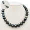 14.04 - 16.34 mm, Tahitian Pearl, Graduared Pearl Necklace