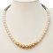 Approx. 7.0-9.0 mm, Akoya, South Sea, Tahitian Pearl, Shikisia Omni Color Graduated Pearl Necklace