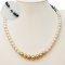 Approx. 7.0-9.0 mm, Akoya, South Sea, Tahitian Pearl, Shikisia Omni Color Graduated Pearl Necklace