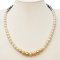 7.29-9.62 mm, Akoya South Sea and Tahtian Pearl, Shikisia Omni (Gradient Color) Pearl Necklace