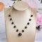 Approx. 7.0 mm and 11.0 - 13.0 mm, Tahitian Pearl, Station Pearl Necklace