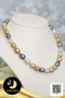 สร้อยคอไข่มุกล้วนไล่ระดับ (Graduated Necklace) สีมัลติคัลเลอร์ ตะขอล็อคบอลซิลิโคนสร้อยปรับรูดความยาวได้ ไข่มุก South Sea และ ไข่มุกตาฮิติ น้ำเค็มคัดเกรด สีดำ-ขาว-ทอง ทรงบารอก ขนาด 8-11.5 mm เกรด AA+ ตัวเรือนตะขอล็อคบอลซิลิโคนสร้อยปรับรูดได้ / 28.4.64