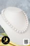 สร้อยคอไข่มุกล้วน ไล่ระดับ (Graduated Necklace) ไข่มุก Edison น้ำจืดคัดเกรด สีขาว ทรงกลม ขนาด 12-13 mm เกรด AA ตัวเรือนตะขอดอกทิวลิป เงินแท้ 92.5 ชุบทองคำขาวประดับเพชร CZ / 25.4.64