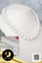 สร้อยคอไข่มุกล้วน ไล่ระดับ (Graduated Necklace) ไข่มุก Edison น้ำจืดคัดเกรด สีขาว ทรงกลม ขนาด 12-13 mm เกรด AA ตัวเรือนตะขอดอกทิวลิป เงินแท้ 92.5 ชุบทองคำขาวประดับเพชร CZ / 25.4.64