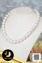 สร้อยคอไข่มุกล้วน ไล่ระดับ (Graduated Necklace) ไข่มุก Edison น้ำจืดคัดเกรด สีขาว ทรงกลม ขนาด 12-13 mm เกรด AA ตัวเรือนตะขอดอกทิวลิป เงินแท้ 92.5 ชุบทองคำขาวประดับเพชร CZ / 25.4.64