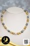 สร้อยคอไข่มุกล้วน ไล่ระดับ (Graduated Necklace) ความยาวประมาณ 24" ไข่มุก South Sea และตาฮิติน้ำเค็มคัดเกรด สีมัลติคัลเลอร์ (ขาว-ทอง-ดำ) ทรงบารอก ขนาด 8-10 mm เกรด AA ตัวเรือนตะขอ Stopper บอลเกลี้ยง สร้อยปรับรูดได้ ปลายสร้อยห้อยลูกตุ้มจิ๋ว / 26.5.64